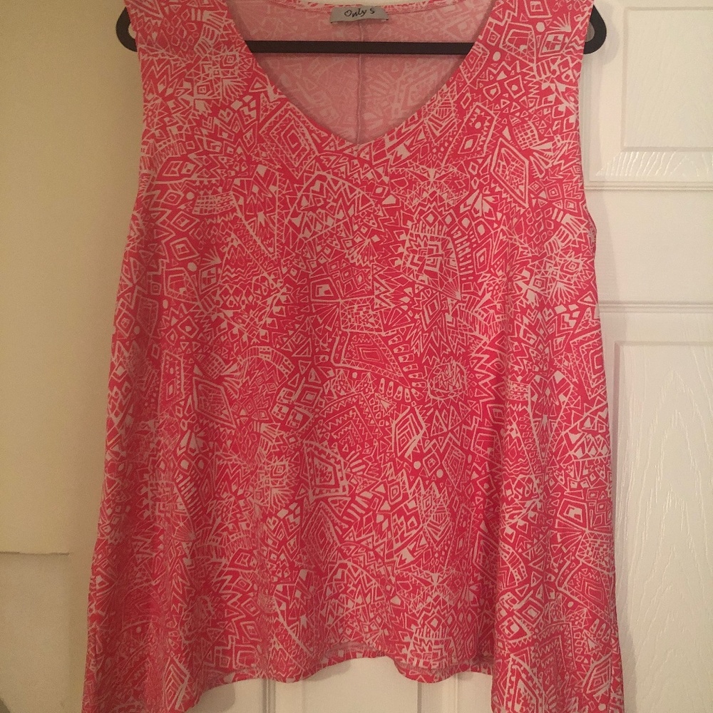 Hot Pink Fishtail Tank Plus size